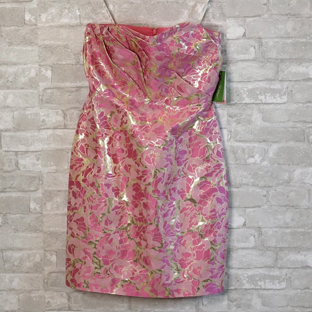 *Designer* Lilly Pulitzer Raya Metallic Dress
